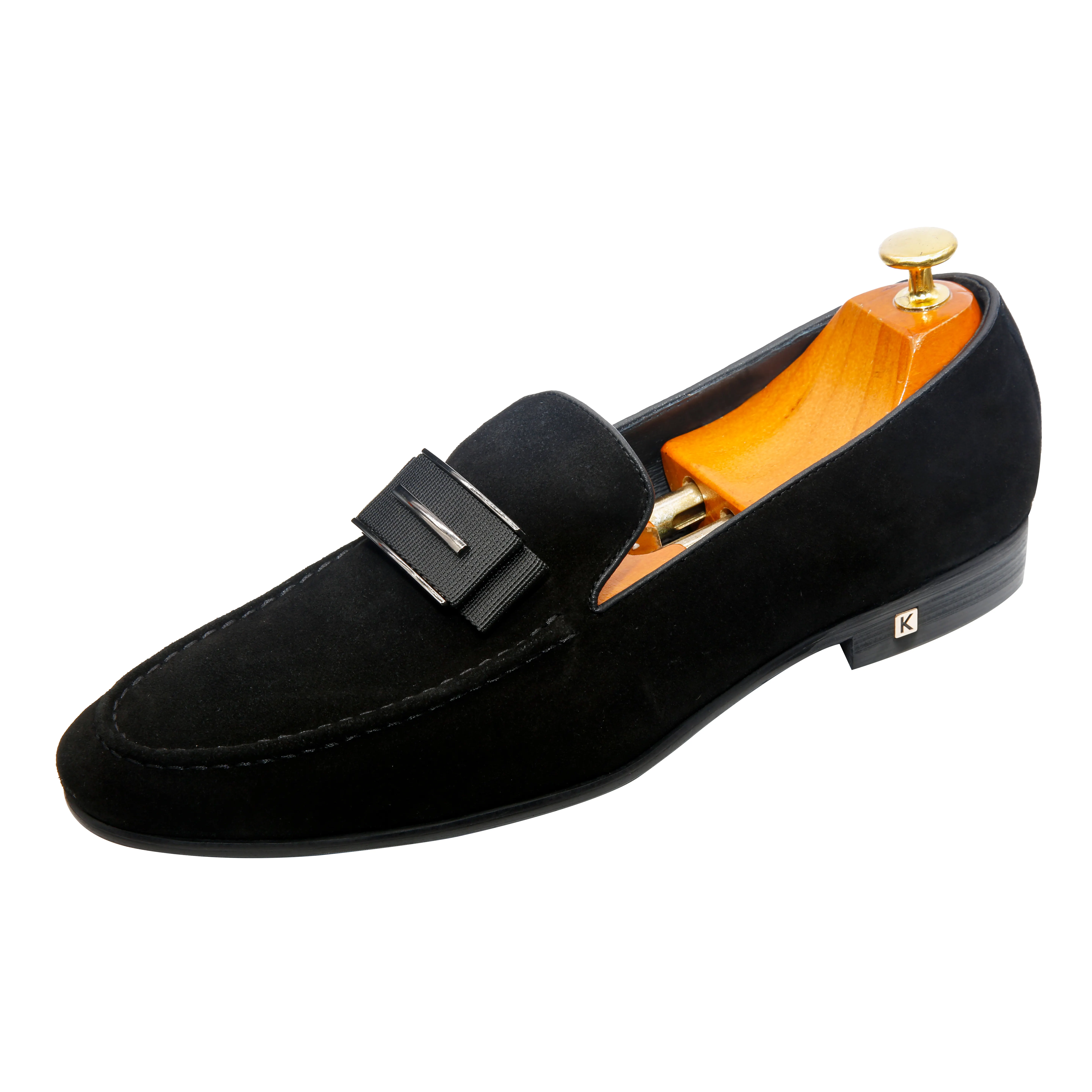 Chinesische schuh fabrik 100% handgemachte leder schuhe Italienischen stil wildleder männer loafer schuhe