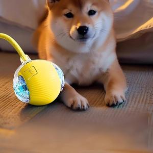 Jouet de balle automatique pour chien, durable, amusant, style sportif, en ABS, idéal pour soulager l'ennui, divertisseur intelligent pour animaux de compagnie - Product Image 3