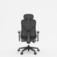 Chaise de bureau moderne en maille, approuvée BIFMA, ergonomique, pivotante, réglable en hauteur, avec accoudoirs et option appui-tête 3D, idéale pour la maison