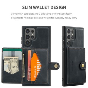 Funda tipo cartera para <span class=keywords><strong>Samsung</strong></span> S25, funda de teléfono con bolsillo para tarjeta desmontable de cuero ultra lujoso para <span class=keywords><strong>Samsung</strong></span> <span class=keywords><strong>Galaxy</strong></span> S25 Plus - Product Image 5