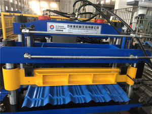 Farbe Stahl glasierte Fliesen Vielseitige Walzen form maschine Metalldach herstellungs maschine - Product Image 2