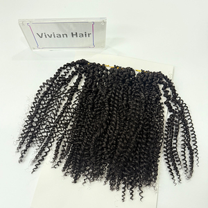 छोटे बोहो जुनून मोड़ पानी की लहर क्रोकेट बालों को 12 इंच 20gx3 30 स्ट्रैंड्स 120 स्ट्रैंड्स जेरी किंकी कर्ली बालों में विभाजित - Product Image 5