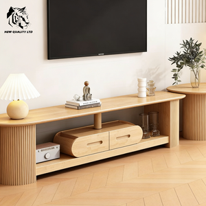 Mueble de TV Moderno Europeo Personalizado, Ecológico, de Madera, con Almacenamiento, Envío Inmediato, Muebles para Sala de Estar y Dormitorio - Product Image 1