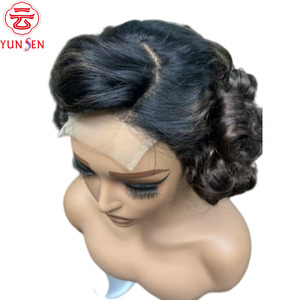 ผมแท้ 100% แบบเวอร์จิ้น  5x5 ลูกไม้ติดด้านหน้า  ทรงบ๊อบลอนคลาย สำหรับผู้หญิง - Product Image 3