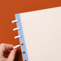 Agenda personnalisé en cuir PU souple au toucher couverture rigide de qualité supérieure avec poche intérieure couverture de planificateur avec boutons couverture pour ordinateur portable