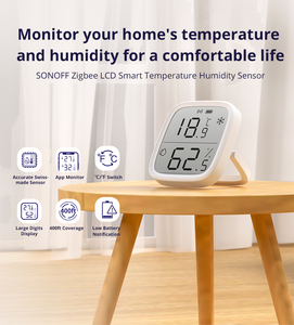 Capteur d'humidité et de température intelligent SONOFF SNZB-02D Zigbee avec écran LCD, fonctionne avec <span class=keywords><strong>Alexa</strong></span> et Google Home via un hub Zigbee - Product Image 6