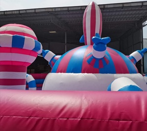 bouncy castle inflatable commercial pink inflatable jumping castle combo game inflatable <span class=keywords><strong>com</strong></span> castle - Product Image 3