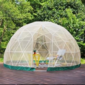 Tente de glamping pour hôtel de luxe dôme sphérique géodésique en verre serre petite maison jardin véranda meubles de véranda - Product Image 1