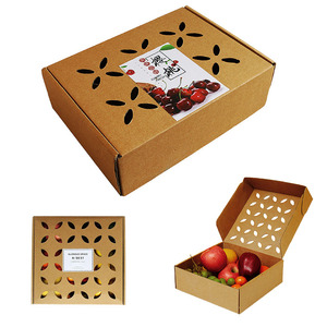 Paquete de caja de fruta <span class=keywords><strong>local</strong></span> especial de melocotón de mano personalizado Caja de regalo de cerezas y cerezas grandes Cartón de embalaje - Product Image 4