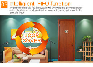 Detectores de movimento câmera do campainha, do olho mágico, vídeo da porta, câmera de segurança dorbell - Product Image 5