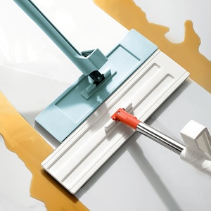 Realida Cây lau phẳng bằng thép không gỉ rảnh tay Cây lau ướt và khô microfiber Cây Lau Tay cầm làm sạch đầu cây lau nhà - Product Image 6