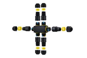 6 Way Ip68 Waterdichte Connector 2 <span class=keywords><strong>P</strong></span> 3 Core Snelle Connector Met UV-Bestendig Nylon Voor Irrigatiesystemen En Landbouw - Product Image 2