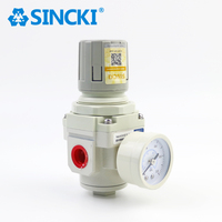 SINCKI AR2000-02 Unit Regulator Tekanan Udara yang Dapat Disesuaikan untuk Peralatan Mesin Industri