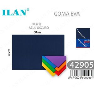 Foglio di schiuma EVA ILAN 60x40cm blu scuro per artigianato e fai da te - Product Image 1