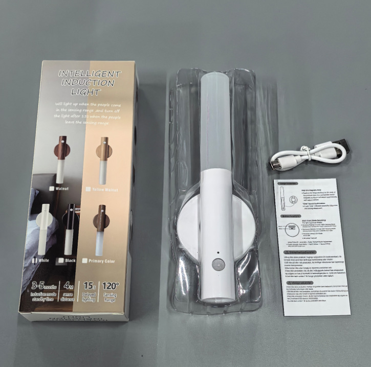 Guscio bianco/Dimmerazione a tre colori + sensore di movimento