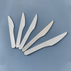 Bán Buôn Đồ Dùng Miễn Phí Mẫu Dao Dao Kéo Bằng Gỗ Thiết Lập Món Tráng Miệng Dao Dùng Một Lần Bộ Đồ Ăn Cho Đám Cưới Dao Nĩa Và Muỗng Thiết Lập - Product Image 3