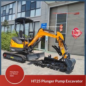 Haituo Suministra Excavadora de Orugas 2.5, Máquina de Gancho de Ingeniería sin Cola, Bomba de Pistones, Excavadora Agrícola para Exportación - Product Image 1