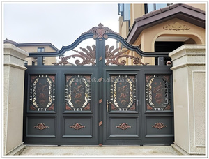 Motor y Abrepuertas para Portones Correderos, Diseño Moderno y Sencillo, Construcción de Puerta de Aluminio Personalizable para Patio/Villa - Product Image 1