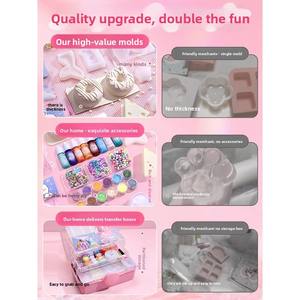 Ensemble spongieux anti-stress patte de chat, kit de matériel en silicone <span class=keywords><strong>fait</strong></span> <span class=keywords><strong>maison</strong></span> pour filles, jouets amusants à presser faits à la main, bricolage - Product Image 3