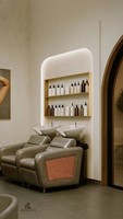 Fauteuil de lavage de luxe inclinable pour salon de coiffure, lit de beauté rembourré avec repose-pieds pour salon de coiffure