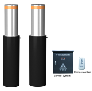 Bolardo de Estacionamiento Telescópico <span class=keywords><strong>El</strong></span>éctrico de Acero Inoxidable, Barrera de Tráfico Automática con Control Remoto para Uso en Hoteles, IP68, 600 mm - Product Image 1