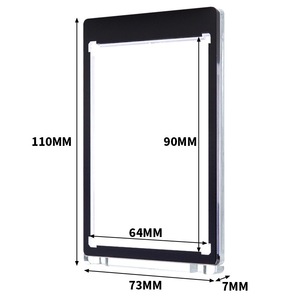 Estuche Rígido Transparente de Alta Calidad para Tarjetas de Visita de Baloncesto, Fútbol, etc., con Cierre de Clip de un Toque, 3x4 Pulgadas, 35pt de Protección - Product Image 1