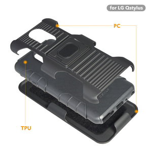 Teléfono móvil multifuncional funda Combo <span class=keywords><strong>soporte</strong></span> Clip de cinturón <span class=keywords><strong>soporte</strong></span> caja del teléfono para <span class=keywords><strong>LG</strong></span> stylo/4/Q - Product Image 5