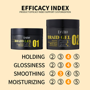 Cera para el cabello de sujeción firme OEM personalizada, <span class=keywords><strong>efecto</strong></span> de sujeción fuerte, <span class=keywords><strong>Control</strong></span> de bordes, bloqueo de cabello Natural 4C y <span class=keywords><strong>Gel</strong></span> trenzado giratorio - Product Image 2