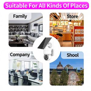 Sistema de Cámara de Seguridad Inteligente para el Hogar, 1080p, 5MP, <span class=keywords><strong>ICSEE</strong></span>, Solar, PIR, Inalámbrica, 360 PTZ, Exterior, 4G, IP, WiFi, Resistente a Impactos, Plástico ABS, Blanca - Product Image 5