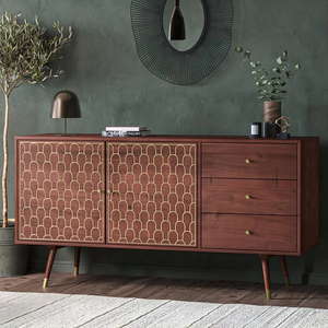 Aparador Sona de Madera Jodhpuri Premium con Acabado Elegante, Amplio Espacio de Almacenamiento, Diseño Elegante, Perfecto para Sala de Estar o Comedor - Product Image 1