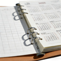 Carnet de notes A5 en cuir écologique personnalisé avec logo promotionnel, classeur à feuilles mobiles, organiseur de documents 100 feuilles, cadeau d'affaires