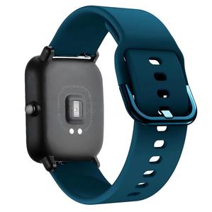 สายซิลิโคน 20 มม. สำหรับ <span class=keywords><strong>Amazfit</strong></span> <span class=keywords><strong>GTS</strong></span> <span class=keywords><strong>4</strong></span> <span class=keywords><strong>Mini</strong></span>/Bip/Samsung Galaxy Watch 6/5/<span class=keywords><strong>4</strong></span> Classic Sport สายรัดข้อมือ สายนาฬิกา Huawei Watch 42 มม. - Product Image 4