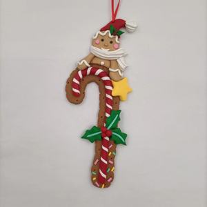 Pâte d'argile personnalisée père noël/bonhomme de neige/pain d'épices canne à <span class=keywords><strong>sucre</strong></span> pour les décorations de noël - Product Image 3