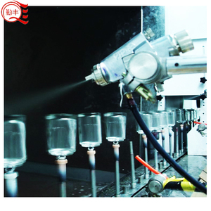Ligne de peinture automatique à pistolet fixe de petit type avec cabine de peinture à <span class=keywords><strong>rideau</strong></span> d'eau ou cabine de peinture à sec pour peinture à solvant, peinture UV - Product Image 5