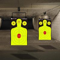 Objetivo de Papel para Siluetas de PP, 17x25 Pulgadas, Alta Visibilidad, Práctica de Tiro en Interiores/Exteriores para Pistolas de Mano, Pistolas de Perdigones y Armas de Airsoft