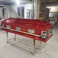 Ataúdes Funerarios de Madera Estilo Americano, Precio de China, Interior de Terciopelo