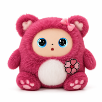 Ours en peluche parlant AI rose, robot compagnon émotionnel pour enfants