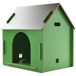 Produtos de animais de estimação casa do ninho de gato, grão de madeira, móveis, placa de brinquedo, vila, gaiolas de animais de estimação, transportadores e casas