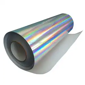 High quality Laser Chrome Rainbow printable PVC Holographic Self Adhesive Vinyl