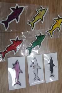 Venta al por Mayor de Fábrica, Adhesivo Personalizado Paul and Shark para Decoración de Carcasas de Teléfono, Adhesivo Impermeable con Dibujos Animados de Tiburón - Product Image 5