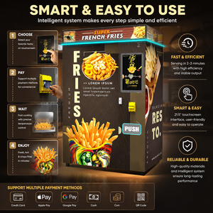 <span class=keywords><strong>Robot</strong></span> Expendedor Automático de Papas Fritas 220V, Nuevo, Máquina de Comida Caliente para Pollo Frito y Papas Fritas, Precio de Fábrica - Product Image 5
