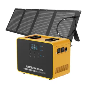 Générateurs portatifs de centrale de la charge rapide 2400W Lifepo4 1000W centrale mobile solaire pour la maison