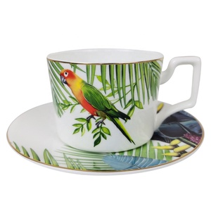 Plato de Cena para Boda con Diseño Tropical de Selva, Patrón Exquisito, Color Personalizado, Venta al Por Mayor - Product Image 4