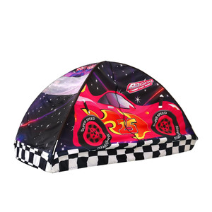 Matériau durable et respirant Cadeau idéal pour les garçons Enfants Lit de jeu de course automobile Tente pour enfants Lit de sommeil Baldaquin pour l'intérieur - Product Image 1