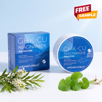 OEM ODM GHK-CU Niacinamide Eye Patches Under Eye Mask Reduce Dark Circles Puffy Eyes Undereye Bags Wrinkles Gel Gifts for Women
