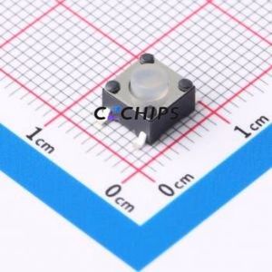 GT-TA089B-H050-L3 Tactile Switch SMD,6.2x6.2x5mm Switch Single Pole Single Throw Round Button 2.5N Vertical Mount - Product Image 1
