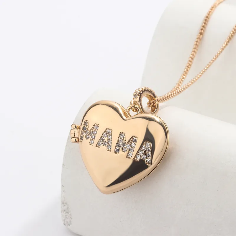 Collier pendentif coeur plaqué or 18 carats-Lettre initiale personnalisée | Cuivre doré durable | Rétention supérieure Or parfait