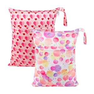 Großhandel Custom Fashion Prints Wet Dry Bag 30*40CM Wasserdichte Wickelt asche für Baby