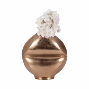 Vaso in metallo con design sfaccettato, vaso per fiori per la casa, soggiorno, bagno, cucina, ufficio, decorazione da tavolo - Product Image 2