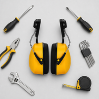 Protège-oreilles industriels ajustables personnalisables avec logo, en gros, pour casque, réduction du bruit, avec mousse PU pour la construction